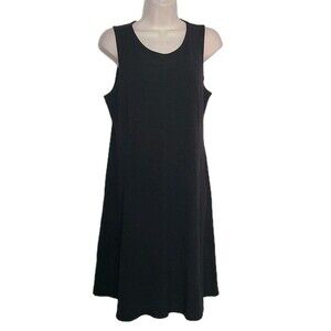 Eileen Fisher  Women’s Dress Sleeveless Knit Stretch Sheath dark gray Size S/P